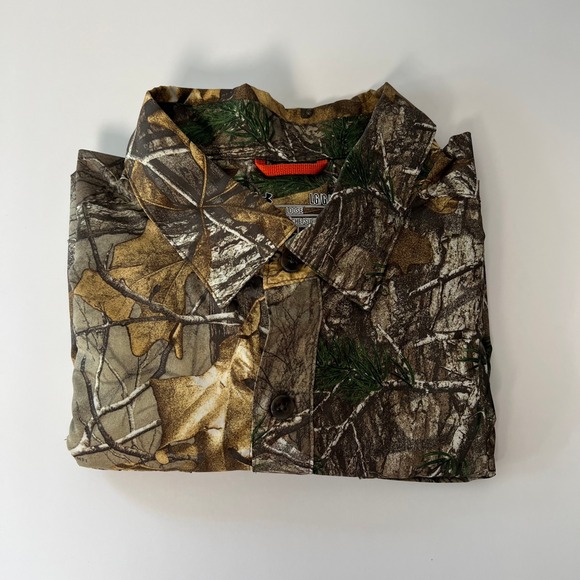 RealTree Camo Button Down Shirt Hunting Outdoorsman Long Sleeve large - Picture 1 of 10